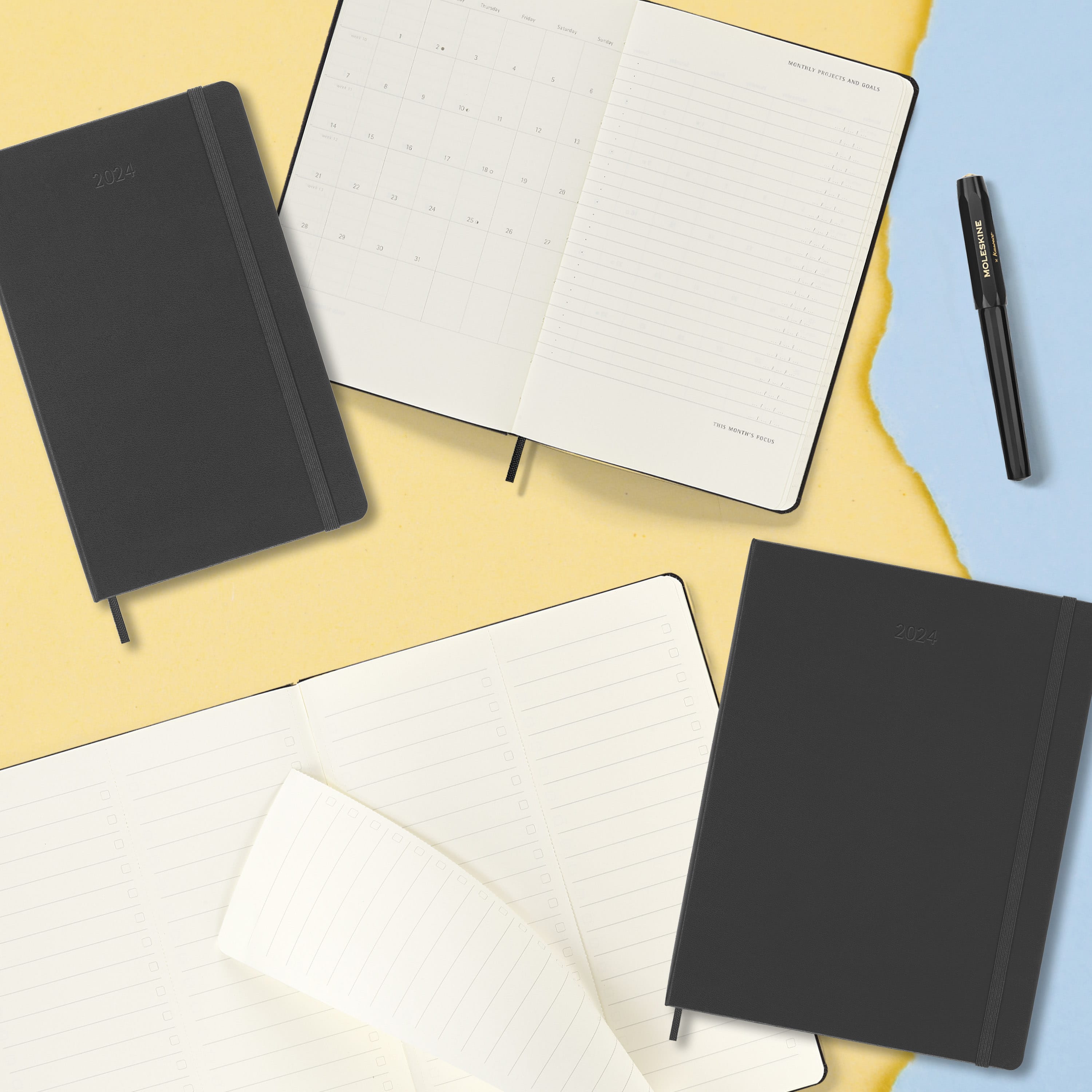 Moleskine hard cover weekly deals planner